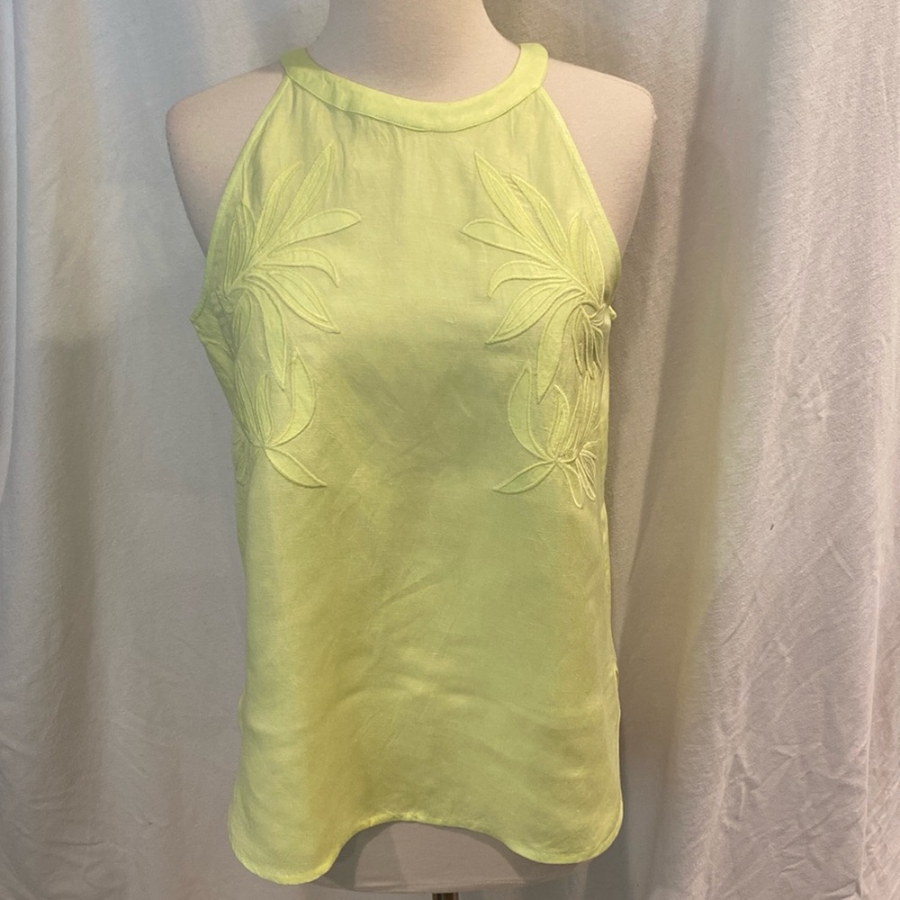 Ann Taylor factory Linen blend halter, NWOT